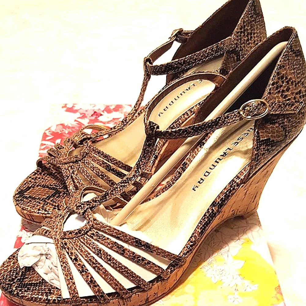 Chinese Laundry Wedge Heel Sandals, 8 1/2, NIB